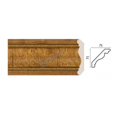 Карниз широкий Decor Dizayn 172-4 Полистирол 2400*71*71 мм
